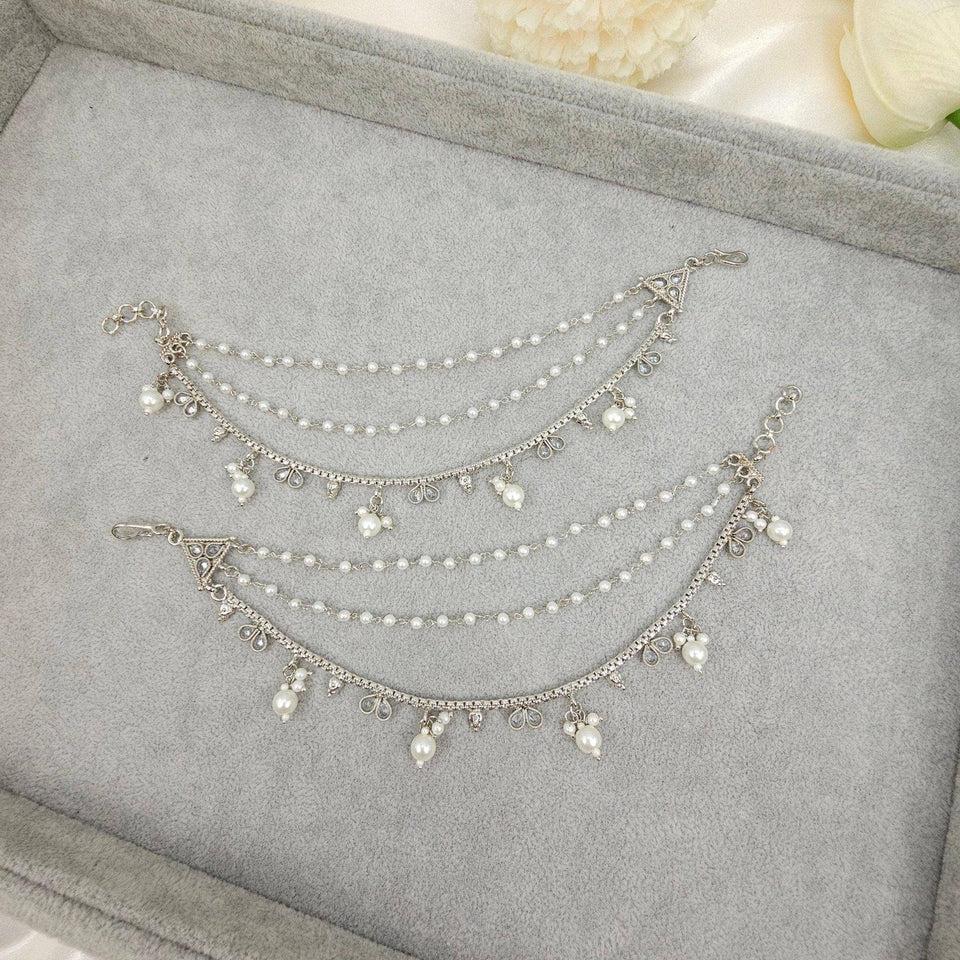 Reverse Polki earchains – Dress | Fancy Fab Jewels UK