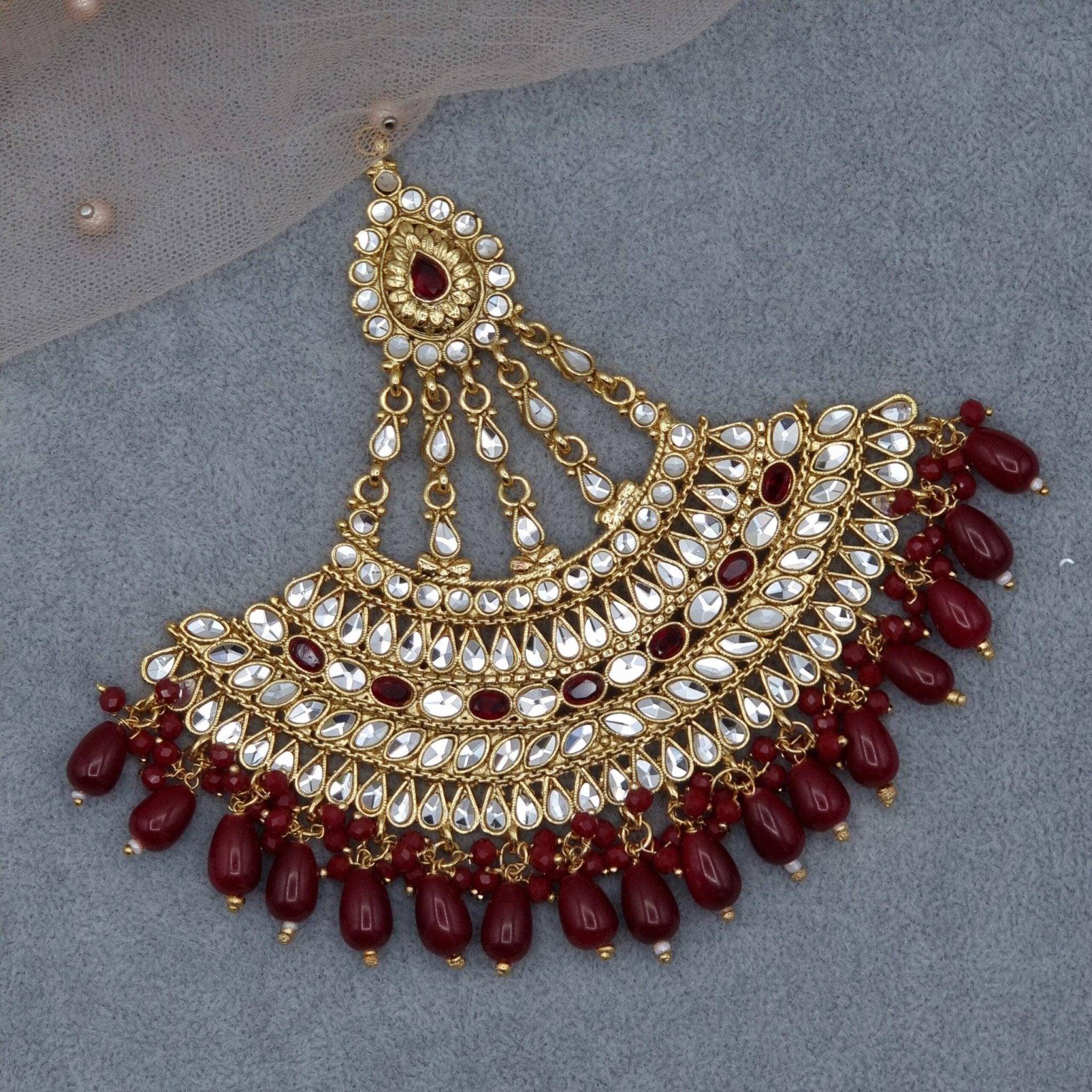 Shahana Bridal Kundan Jhoomar – Jhumar | Fancy Fab Jewels UK