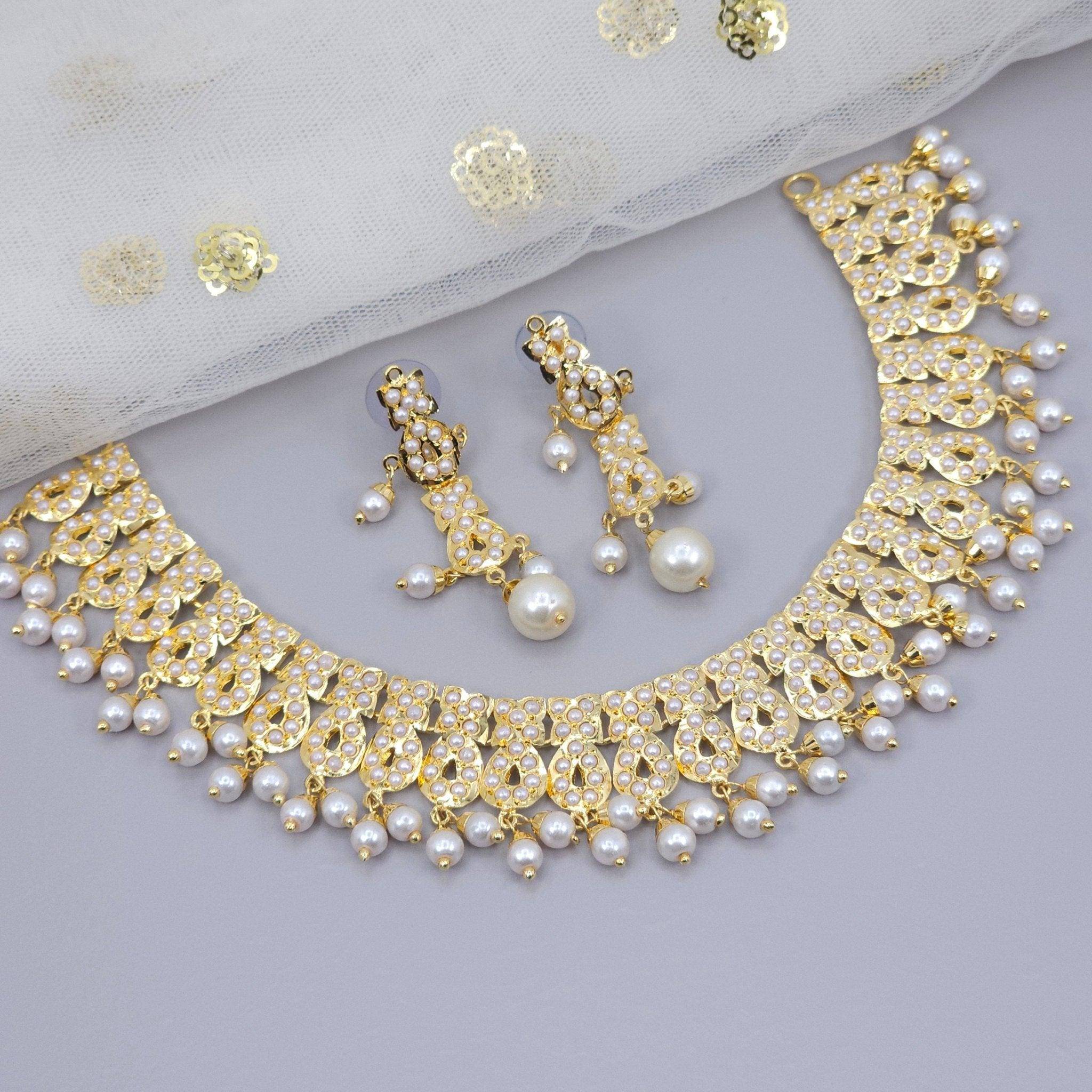 Anushka Jadau Choker Set – long necklace | Fancy Fab Jewels UK