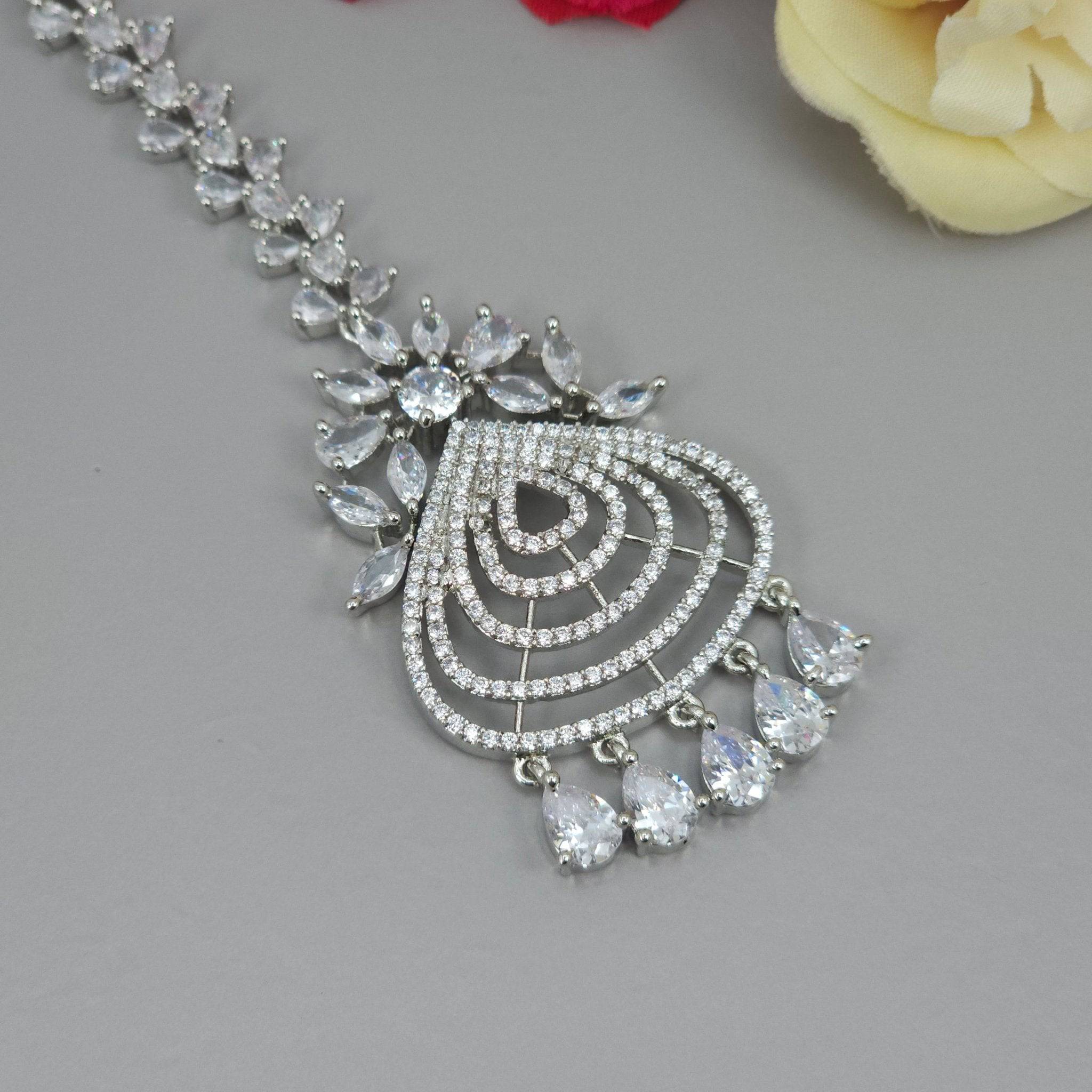Mia CZ Mangtikka - Silver – Mangtikka | Fancy Fab Jewels UK