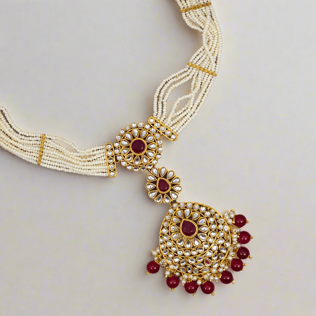 Mona Kundan Bridal Mathapatti/Headchain – Mathapatti | Fancy Fab Jewels UK