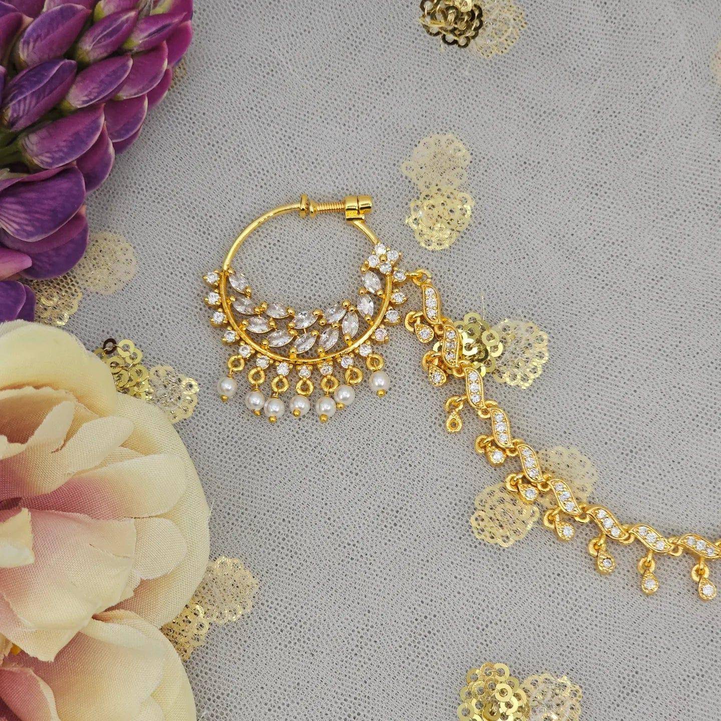 Maya Nose Ring - Gold – Nose Ring | Fancy Fab Jewels UK