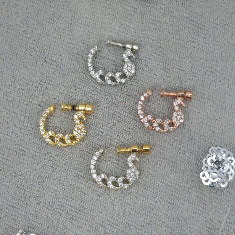 Priya Nose Ring 1.5cm – Nose Ring | Fancy Fab Jewels UK
