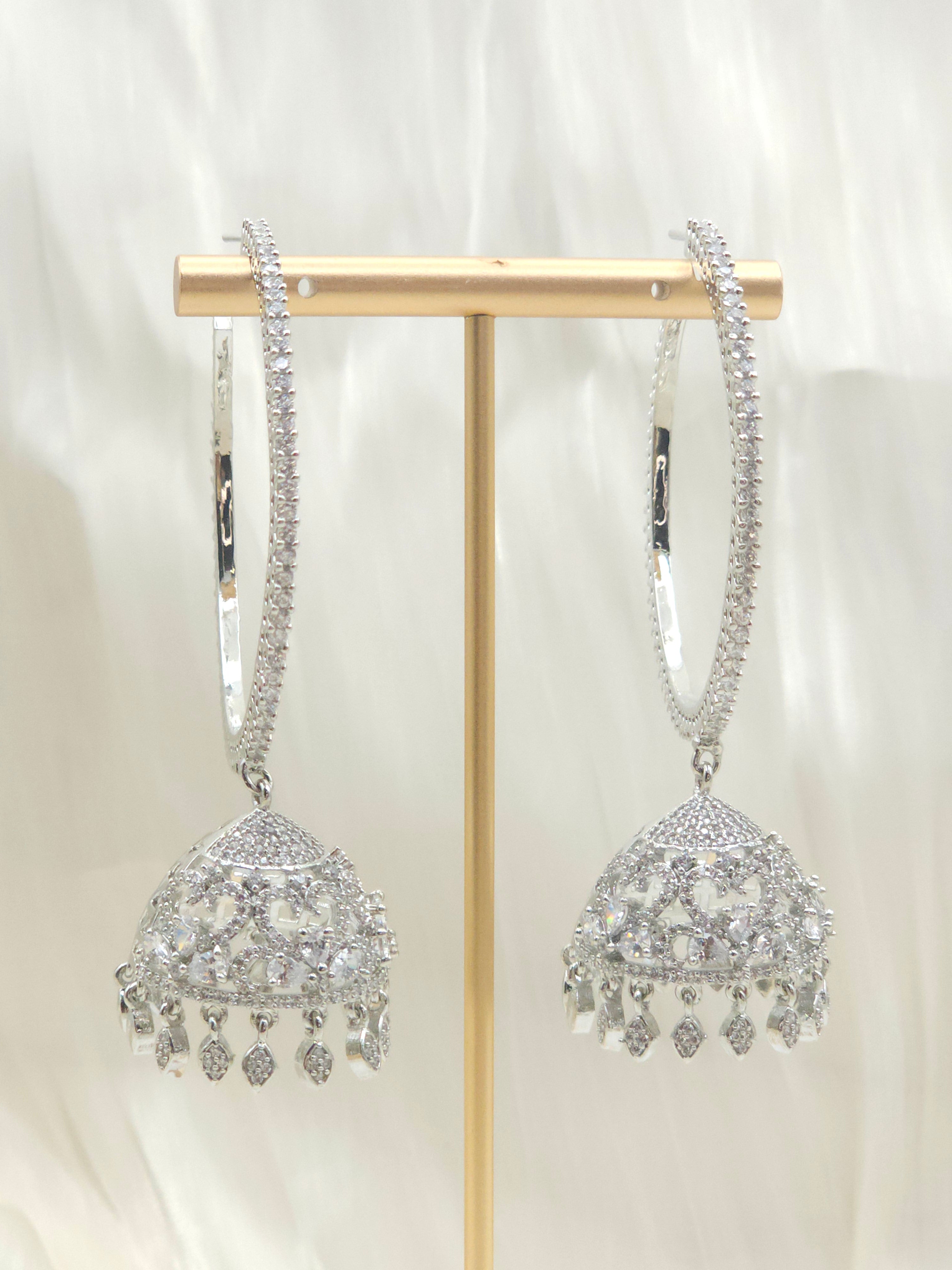 Simer-AD Hoop Jhumka Earrings