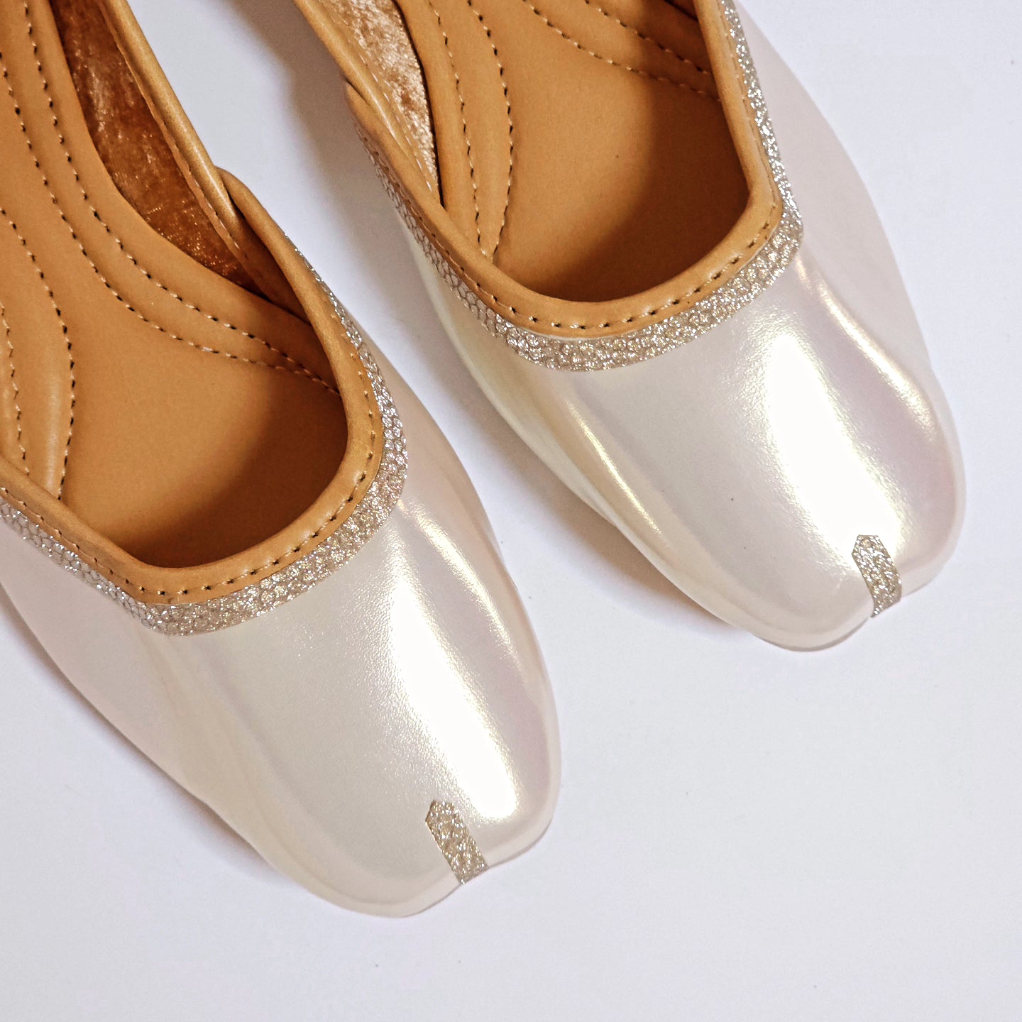 Ombre Shiny Womens Punjabi Jutti Ballerina – Jutti | Fancy Fab Jewels UK