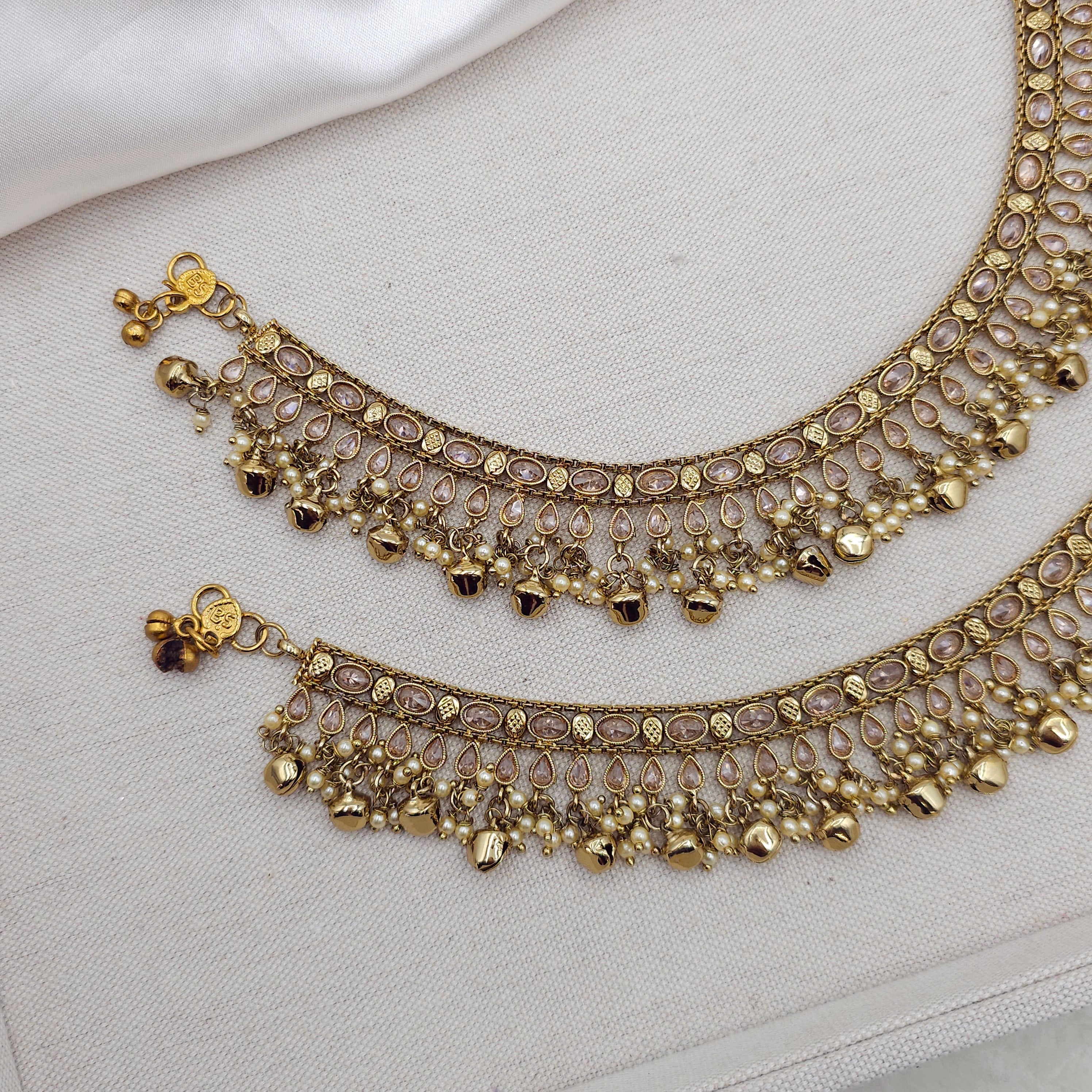 Ghunghroo Grace - Polki Anklets