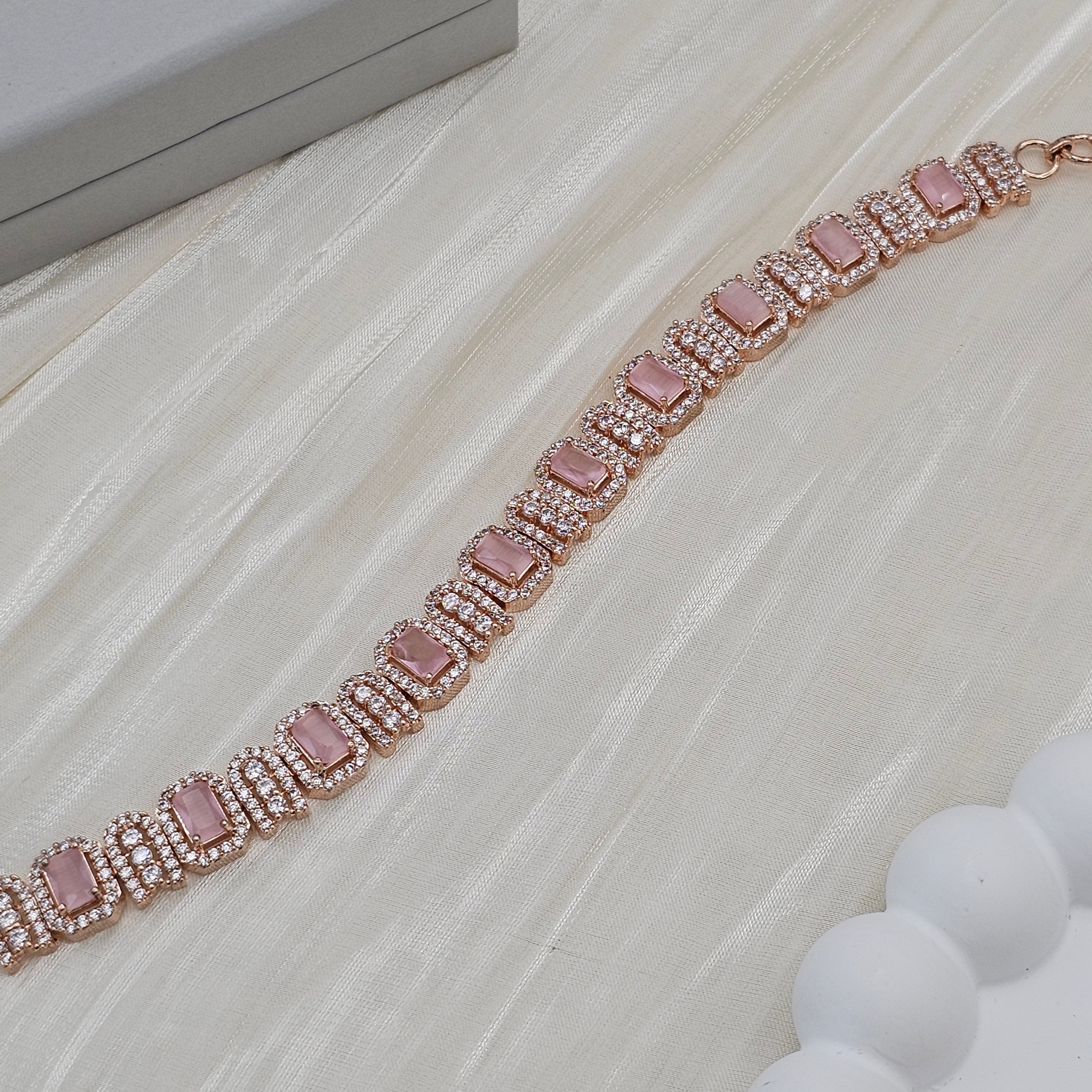 Eena CZ Diamond Chain Bracelet