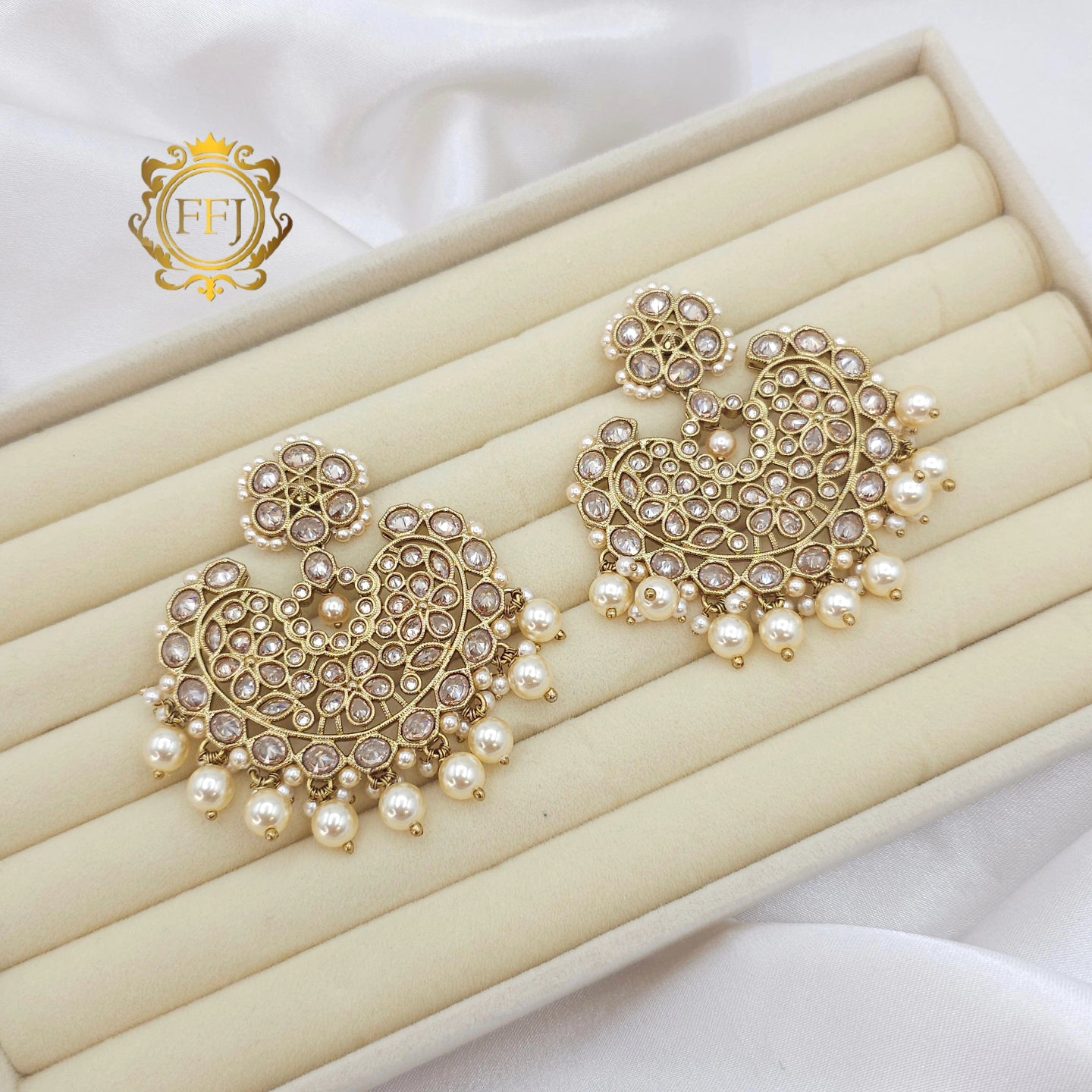 Dilruba Designer Chandbali Earrings