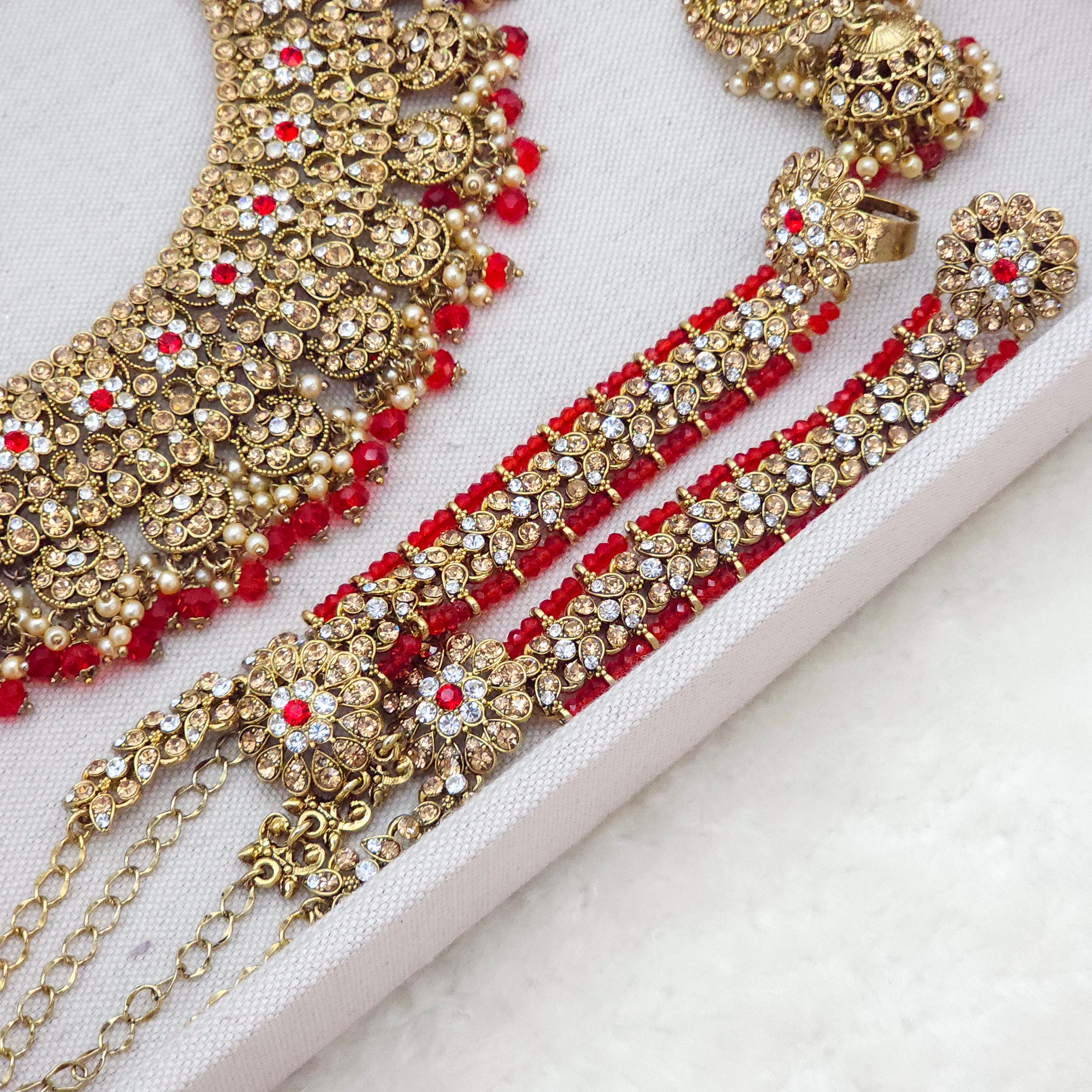 Avleen Double Necklace Bridal Jewelry Set