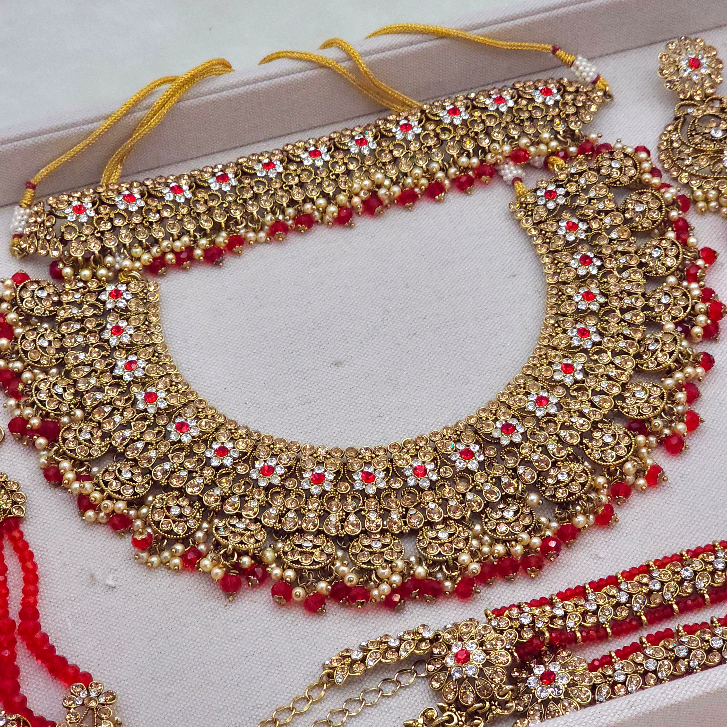 Avleen Double Necklace Bridal Jewelry Set