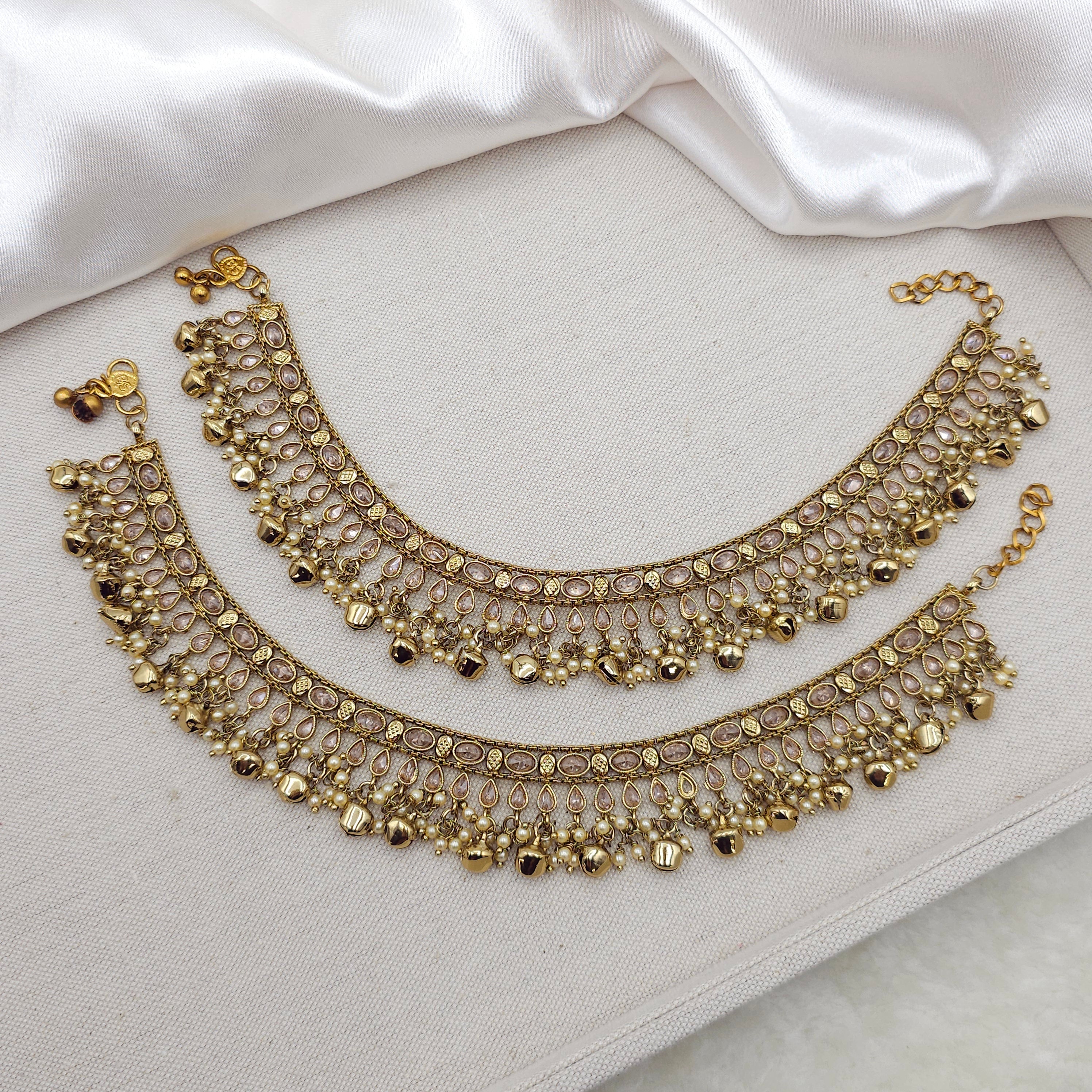 Ghunghroo Grace - Polki Anklets
