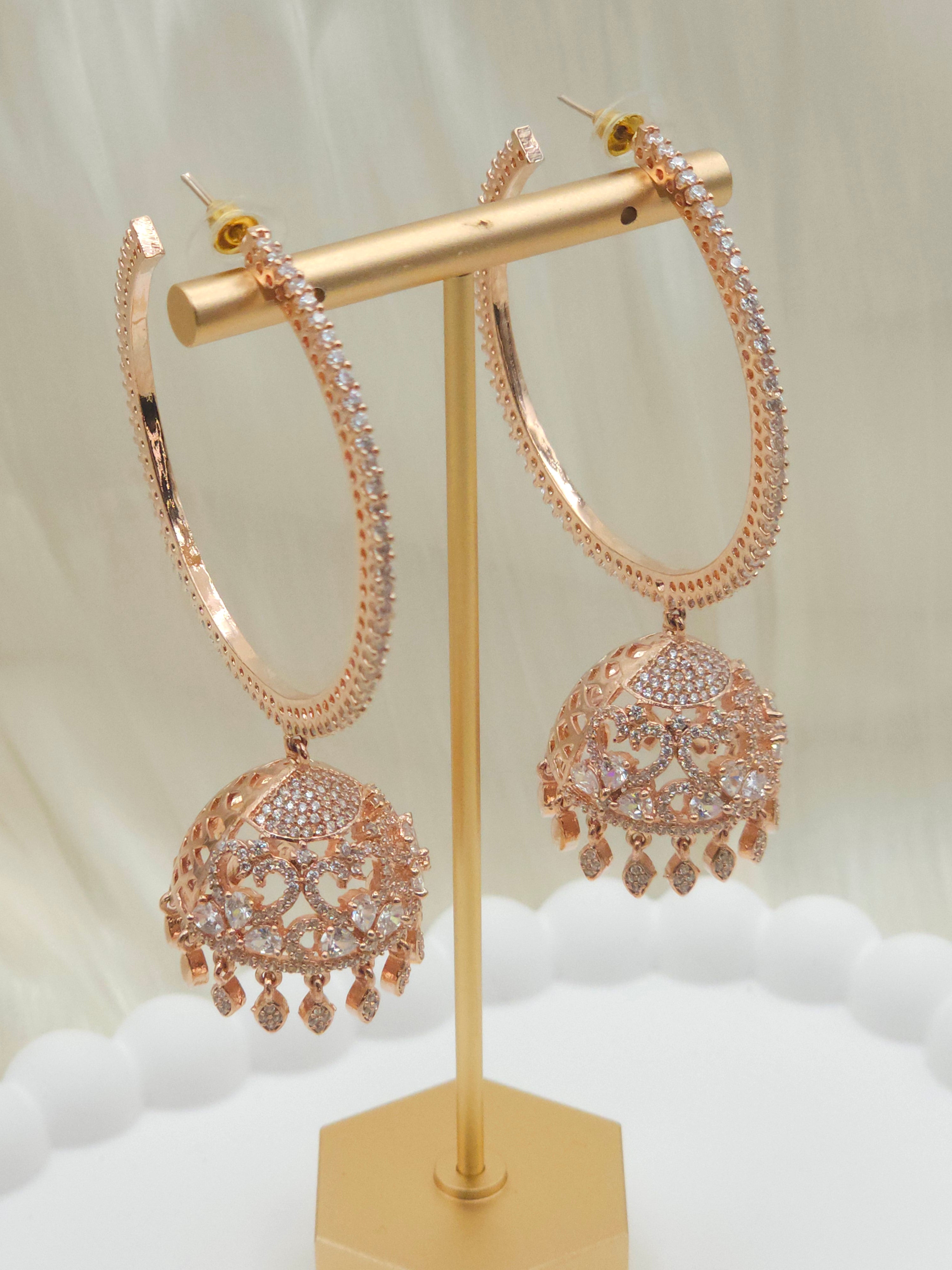 Simer-AD Hoop Jhumka Earrings