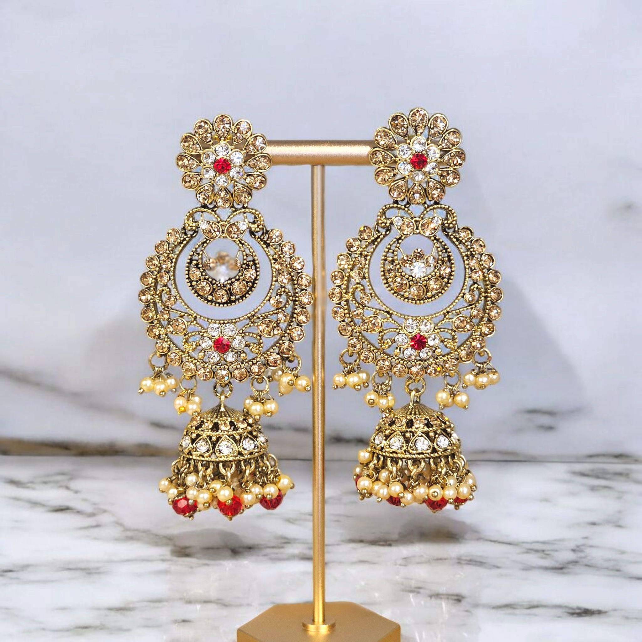 Avleen Double Necklace Bridal Jewelry Set