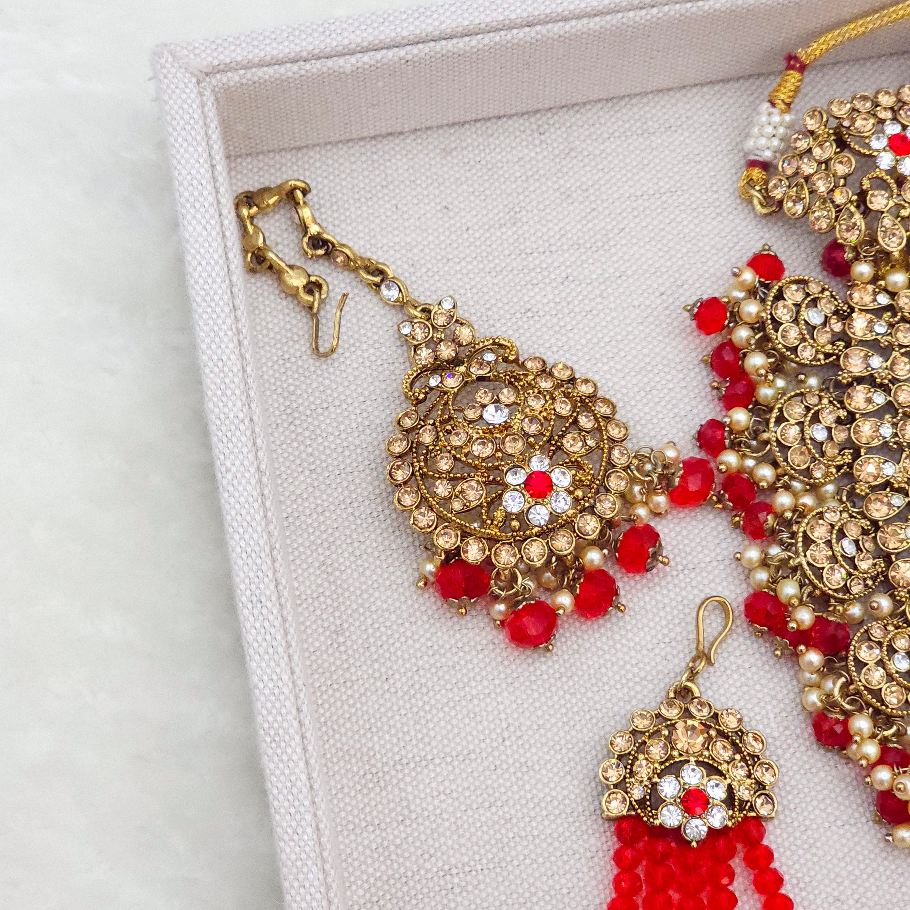 Avleen Double Necklace Bridal Jewelry Set