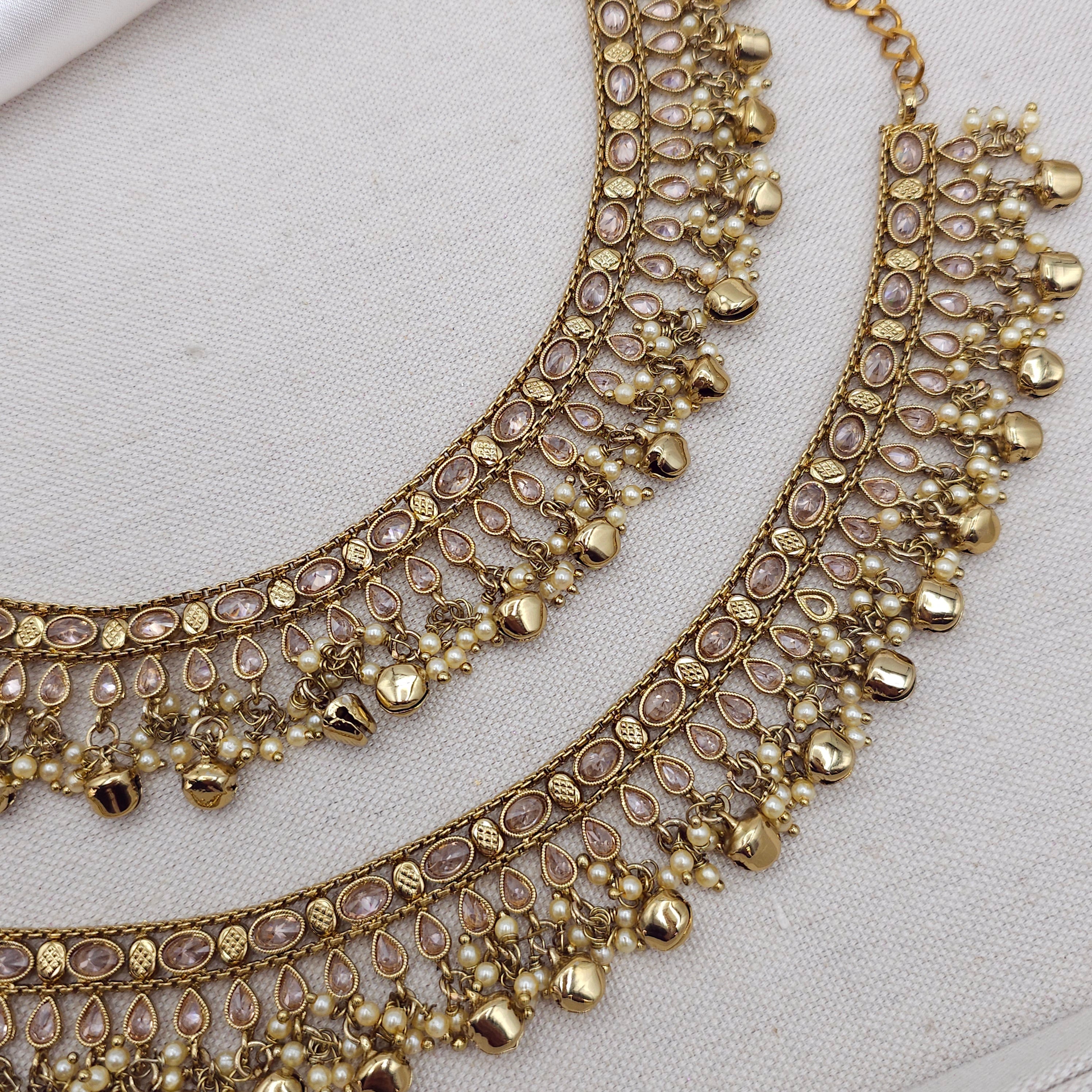 Ghunghroo Grace - Polki Anklets