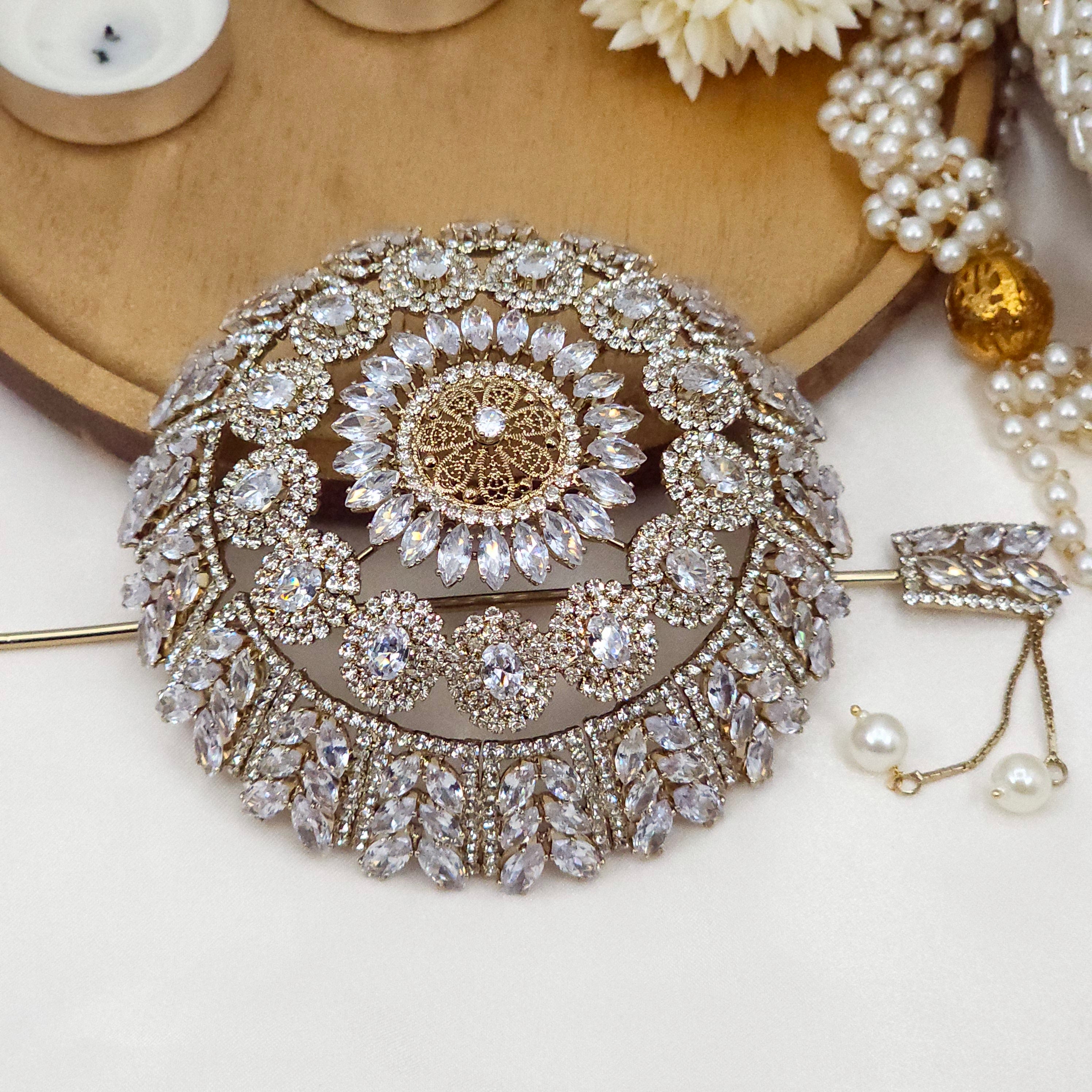 American Diamond CZ Hair Bun Accessory