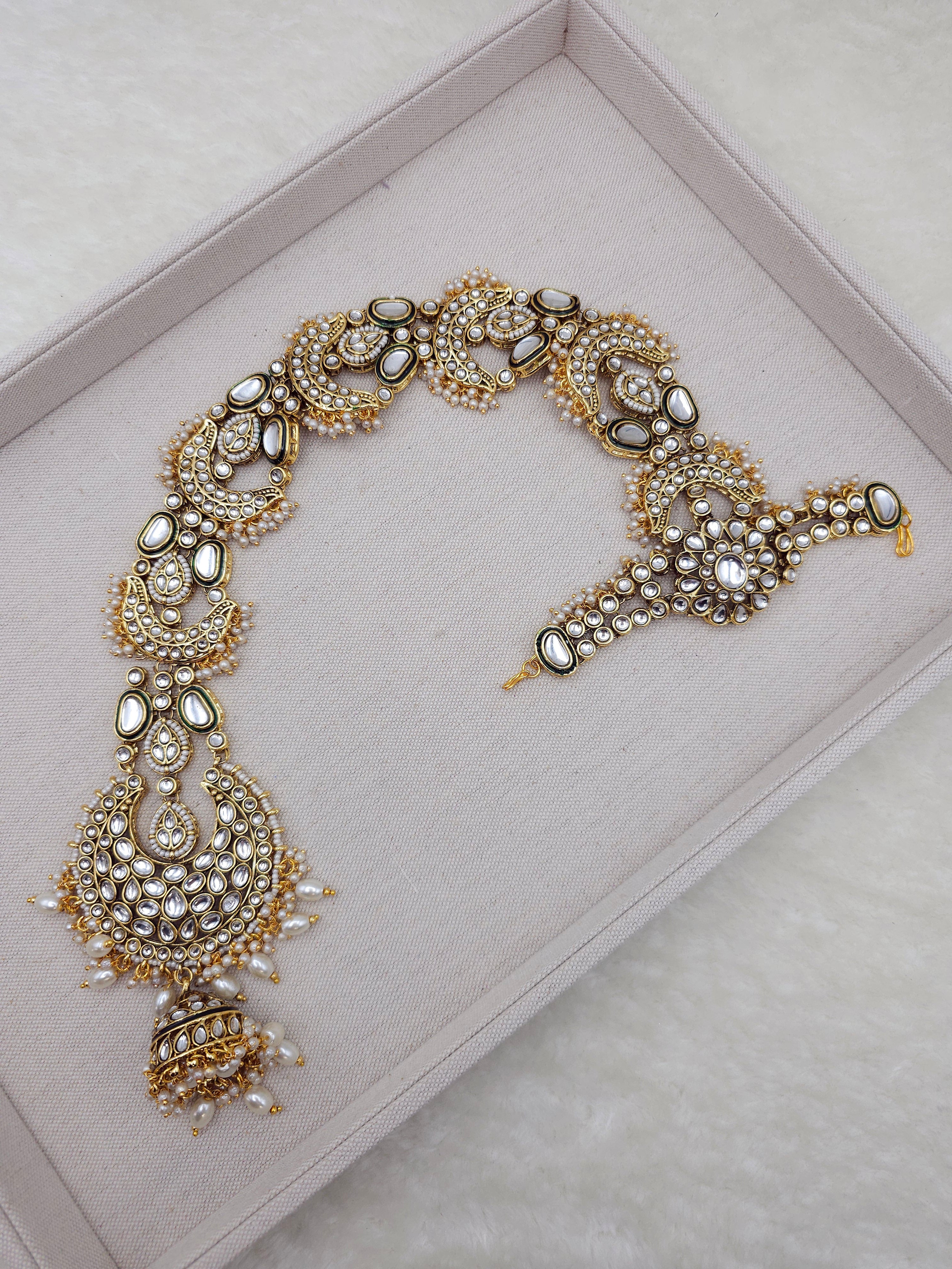 Shayna Kundan Choti/ Pranda/ Hair Jewelry Accessorie