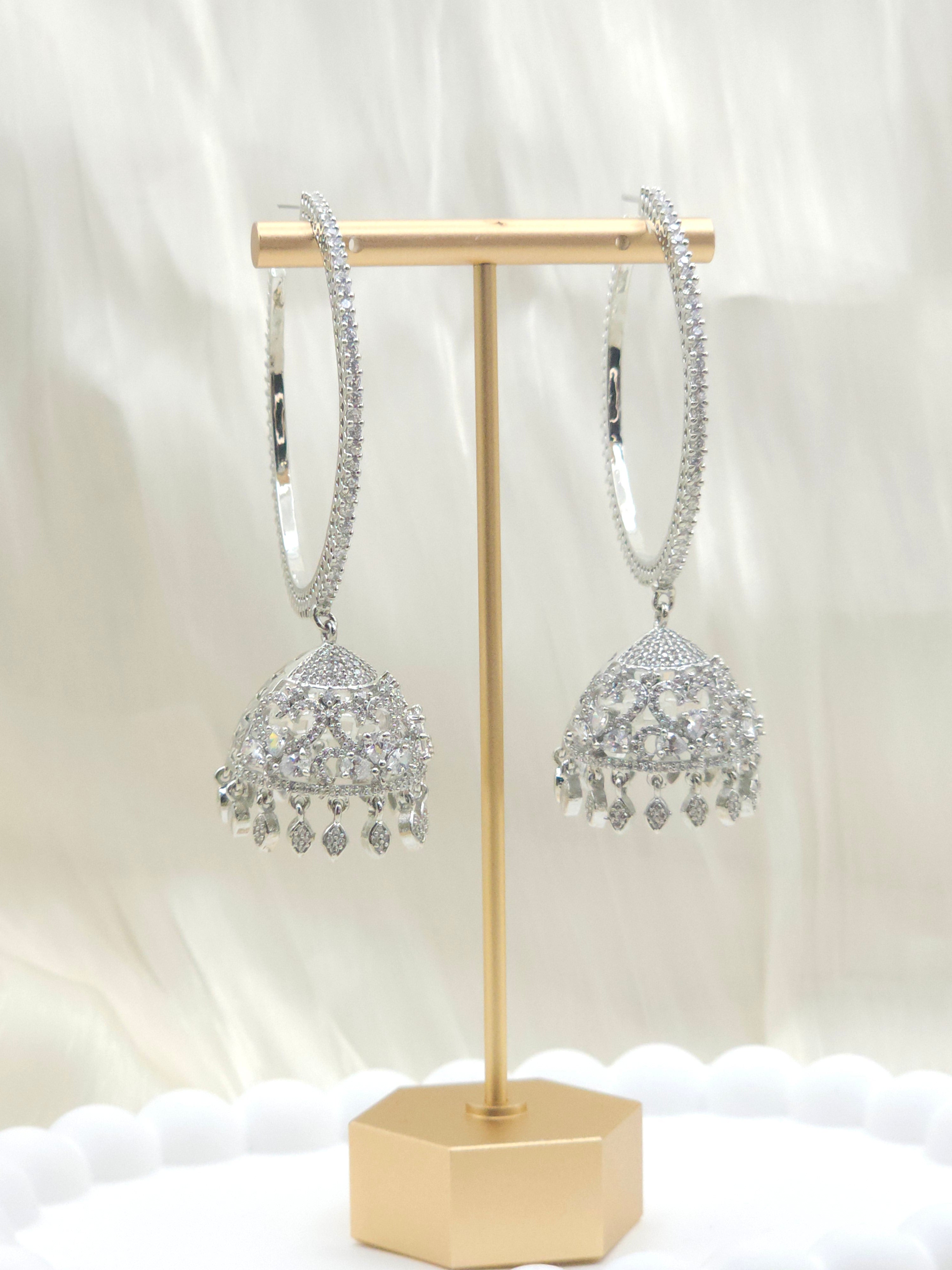 Simer-AD Hoop Jhumka Earrings