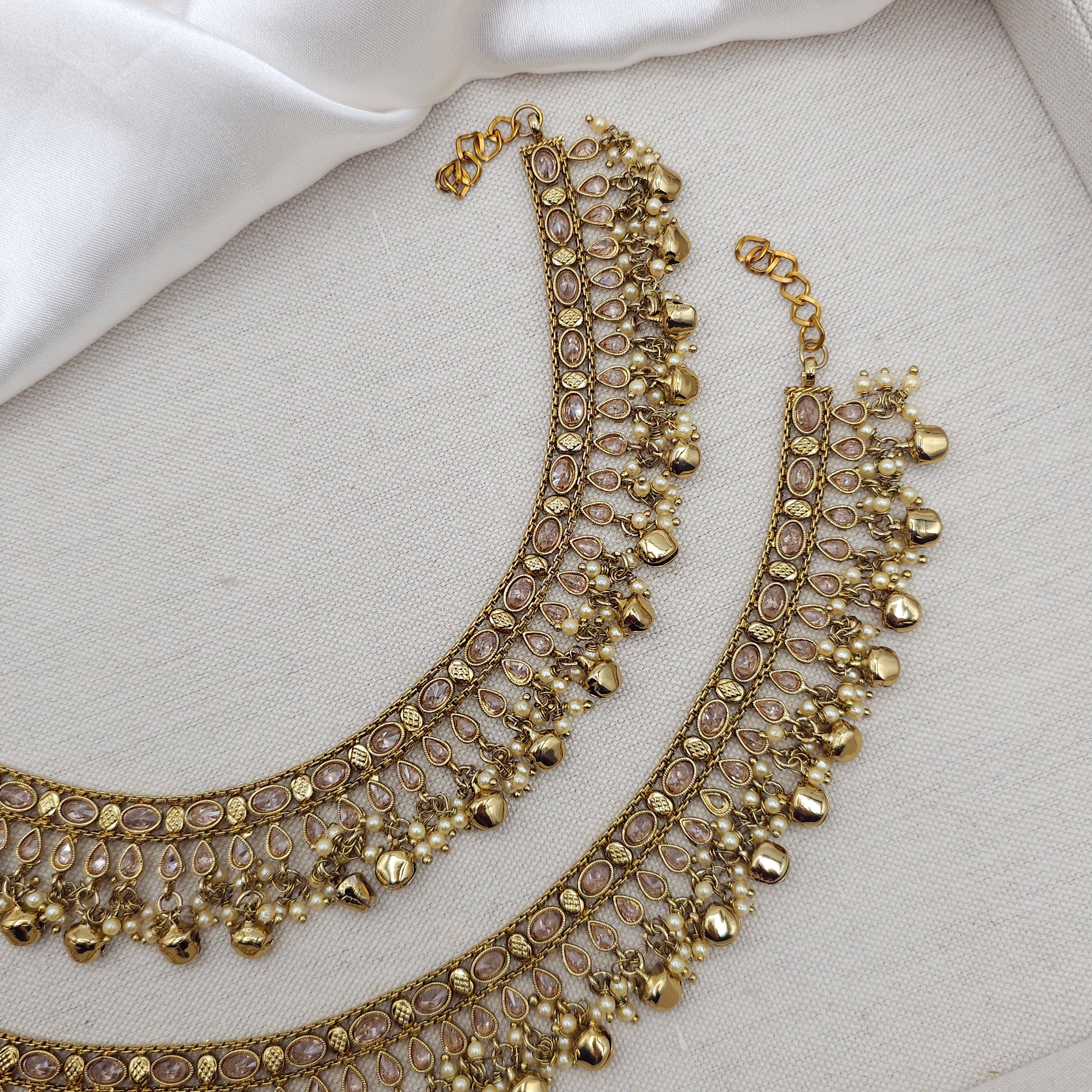 Ghunghroo Grace - Polki Anklets