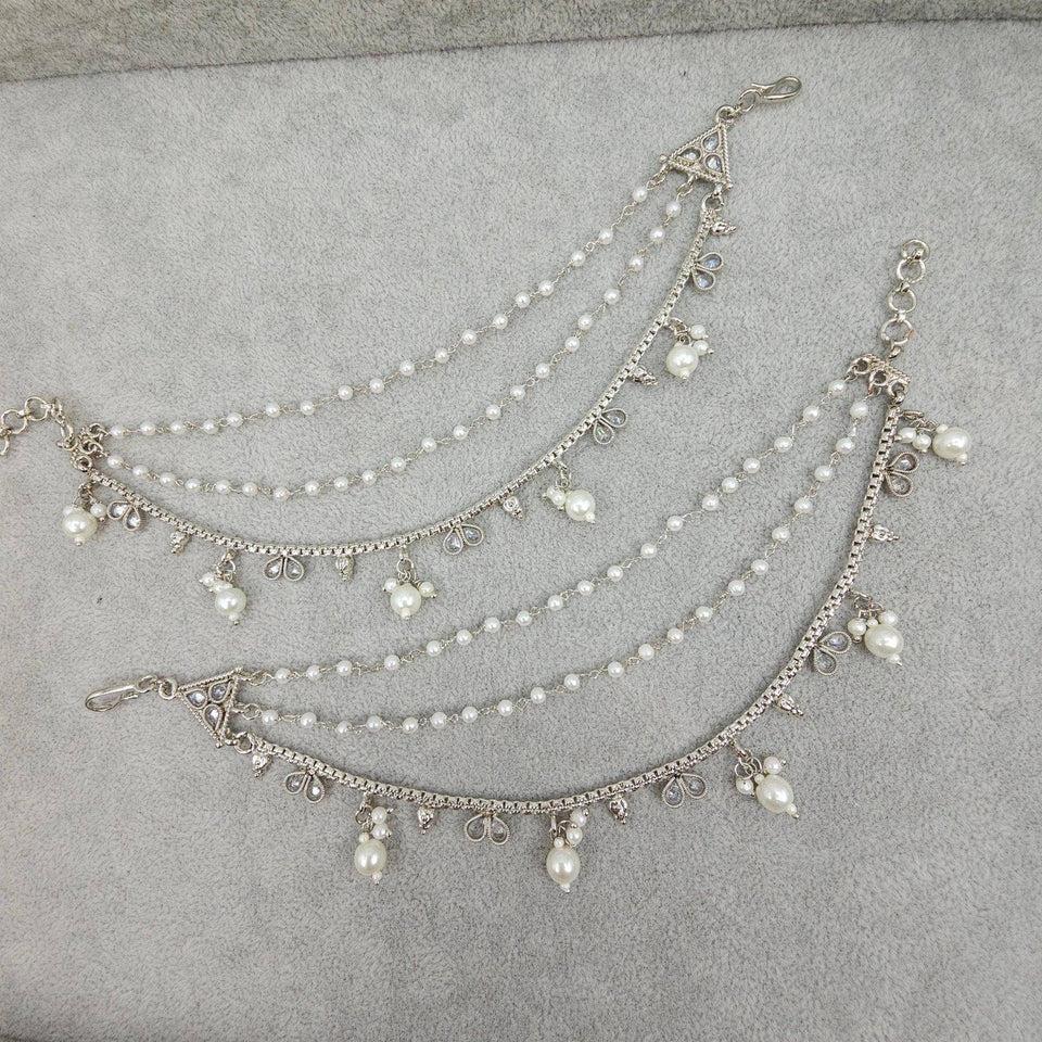 Reverse Polki earchains – Dress | Fancy Fab Jewels UK