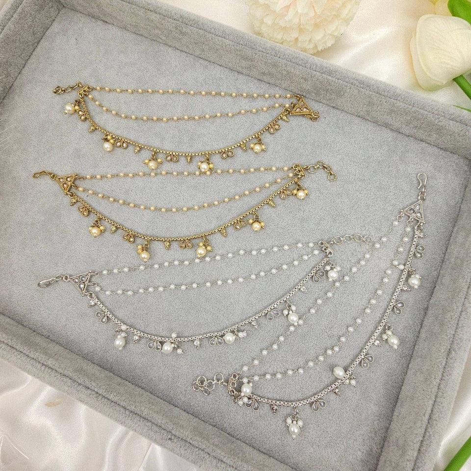 Reverse Polki earchains – Dress | Fancy Fab Jewels UK