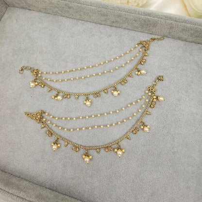 Reverse Polki earchains – Dress | Fancy Fab Jewels UK