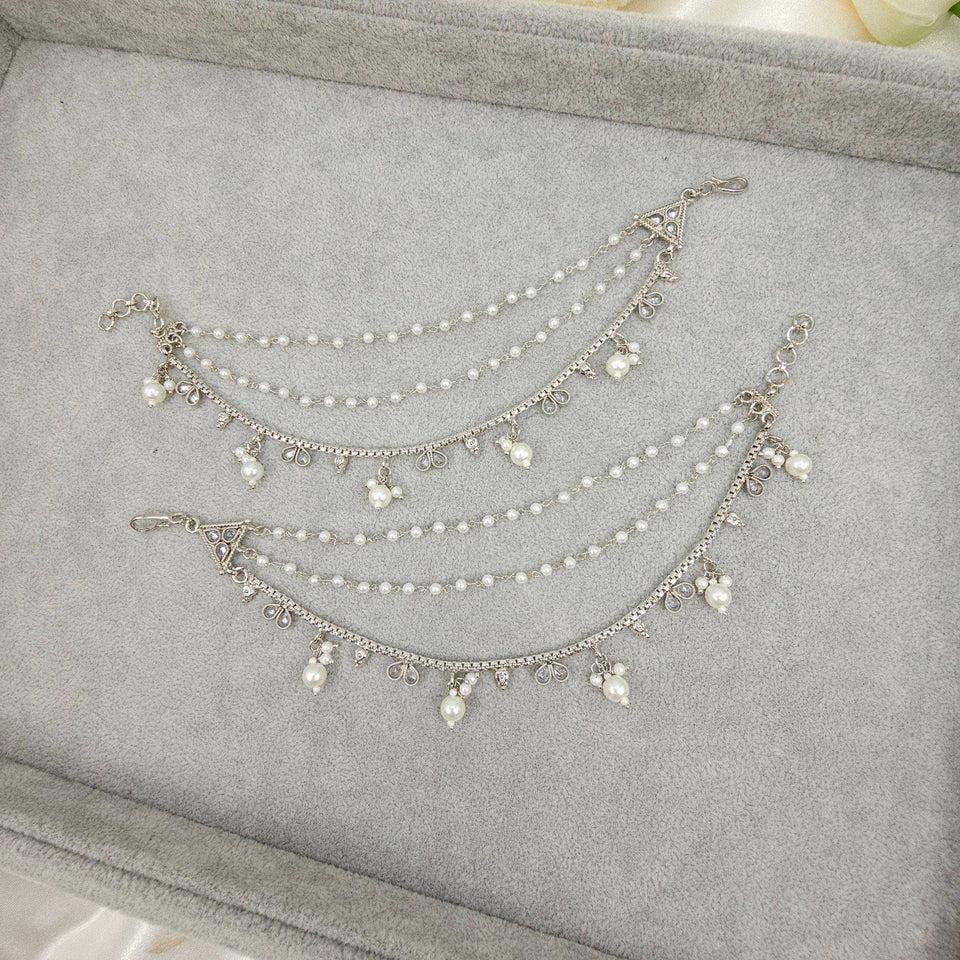 Reverse Polki earchains – Dress | Fancy Fab Jewels UK
