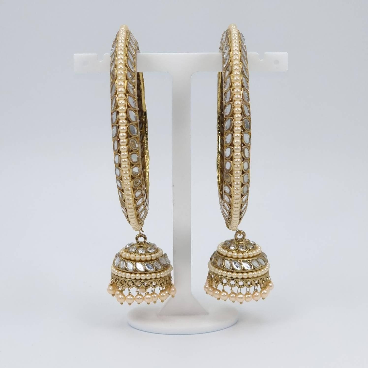 Amore Mirror Jhumka Bangles - Fancy Fab Jewels