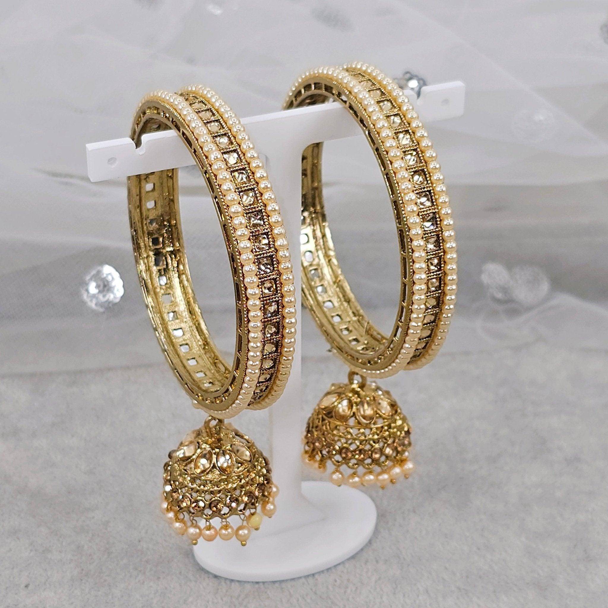 Neha Jhumka bangle set - Fancy Fab Jewels