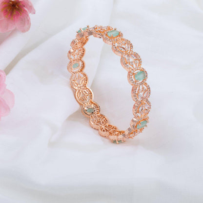 Pair of Rose Gold Bangles Set - Available in Four Colours - Fancy Fab Jewels