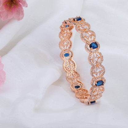 Pair of Rose Gold Bangles Set - Available in Four Colours - Fancy Fab Jewels