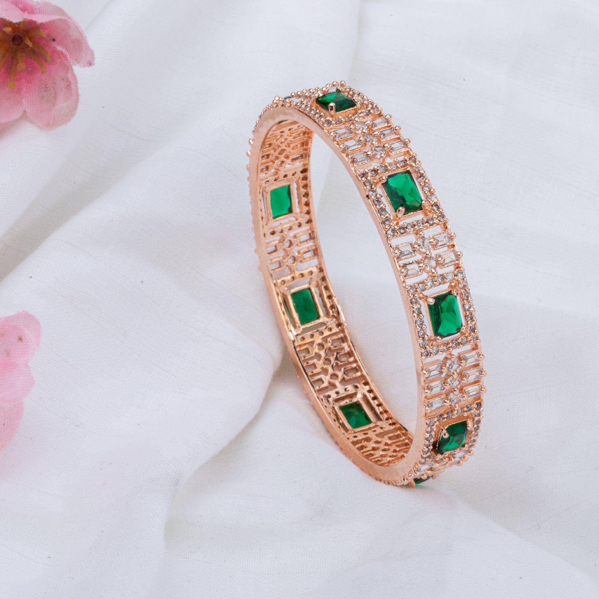 Era - Rose Gold Bangle Set - Fancy Fab Jewels