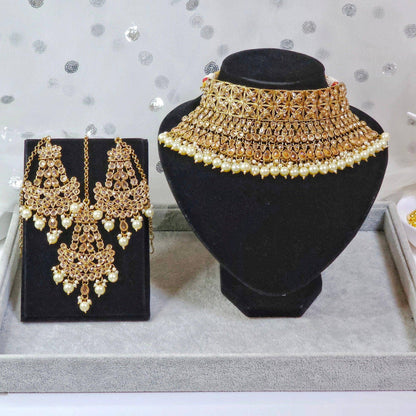 Joyah - Polki Bridal Choker Set - Fancy Fab Jewels