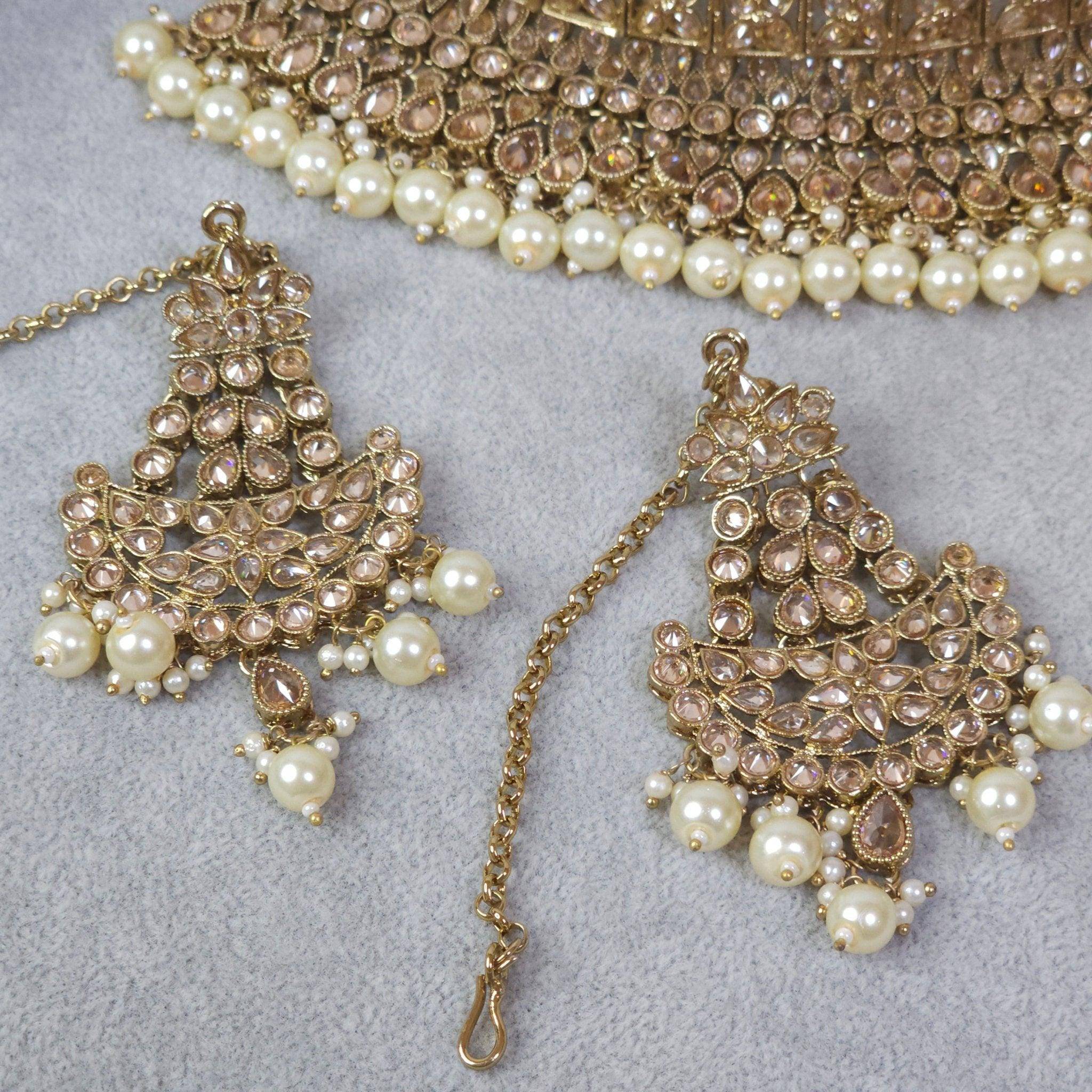 Joyah - Polki Bridal Choker Set - Fancy Fab Jewels