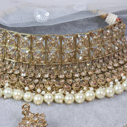 Joyah - Polki Bridal Choker Set - Fancy Fab Jewels