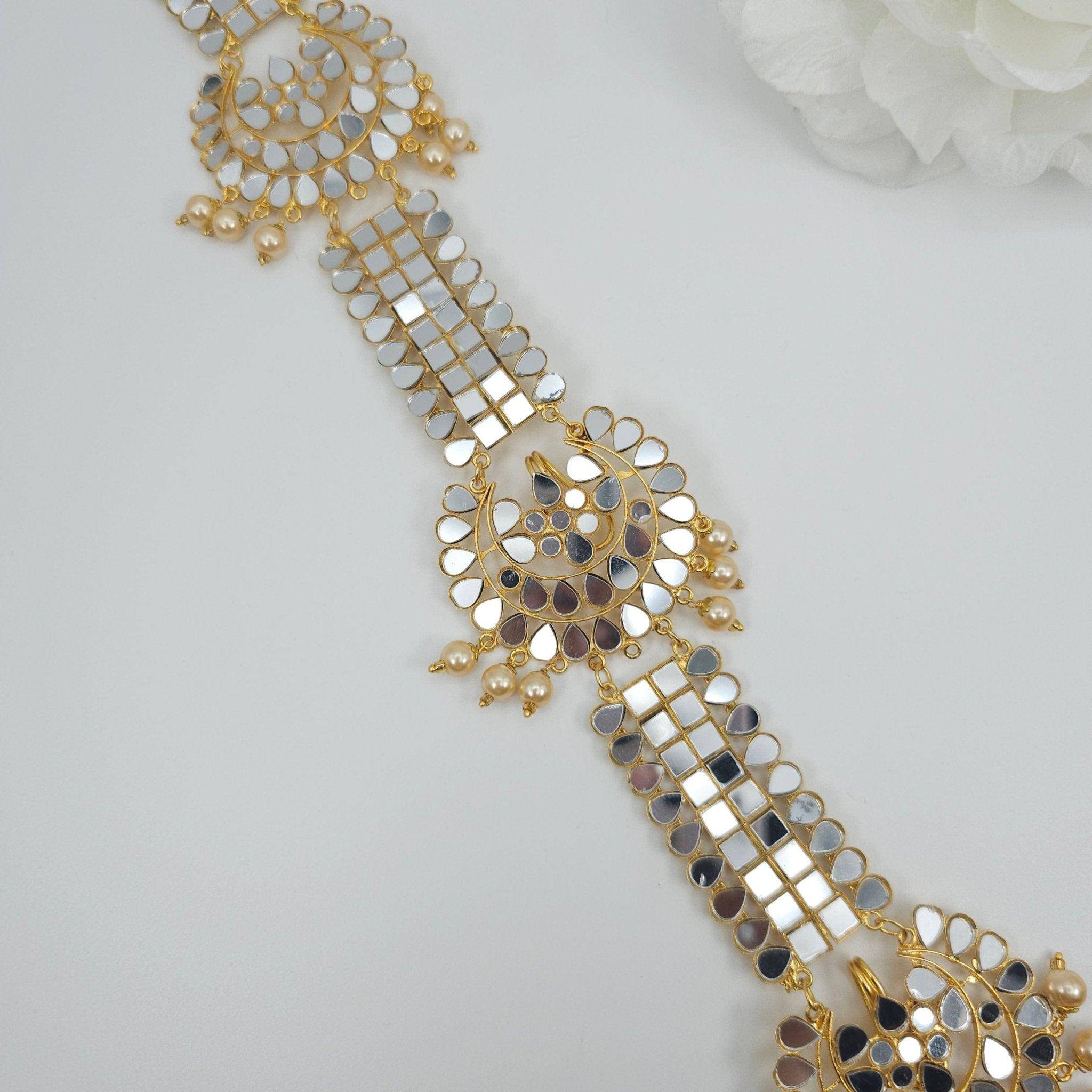 Arla- Mirror Hair Plait Piece - Fancy Fab Jewels