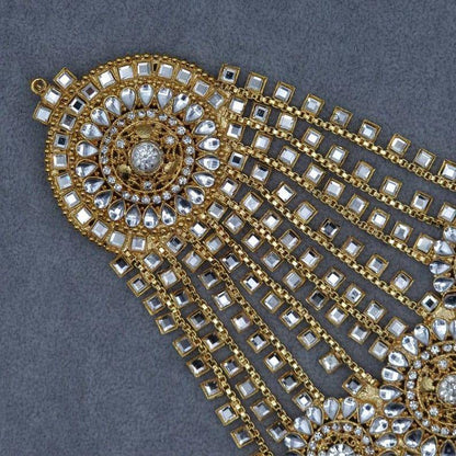 Oversize Bridal Kundan Jhoomar - Fancy Fab Jewels