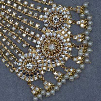 Oversize Bridal Kundan Jhoomar - Fancy Fab Jewels