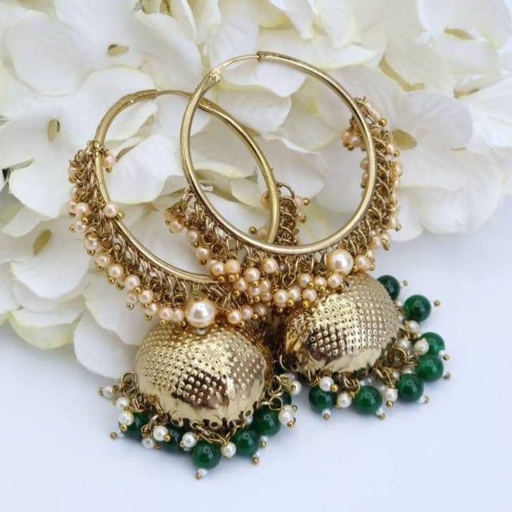 Dalia - Bali Jhumki Earrings - Fancy Fab Jewels