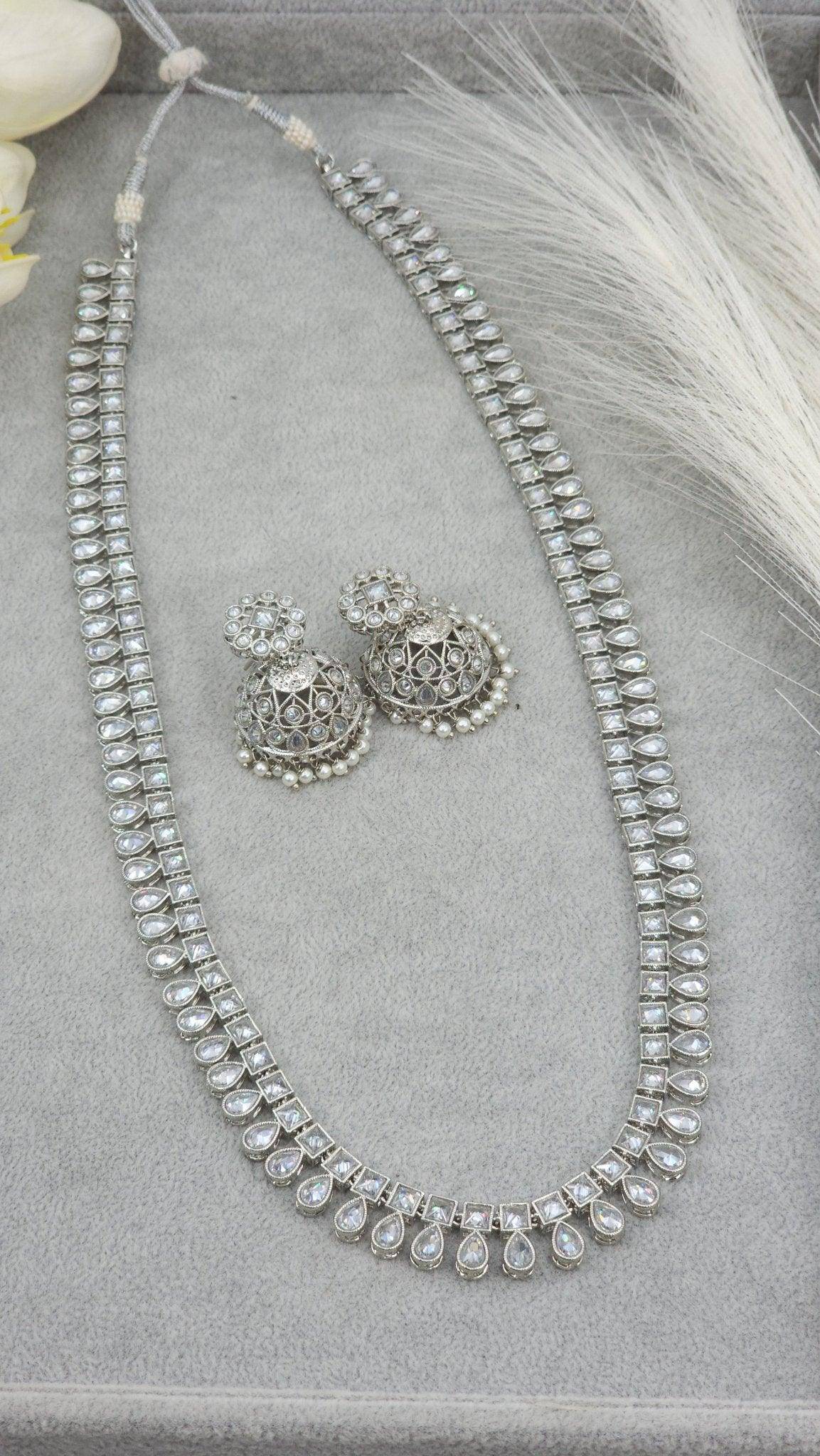 Alia Silver Rani Haar Set - Fancy Fab Jewels