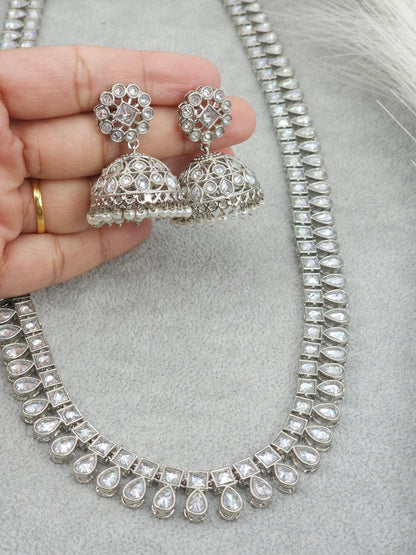 Alia Silver Rani Haar Set - Fancy Fab Jewels