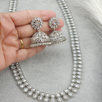 Alia Silver Rani Haar Set - Fancy Fab Jewels