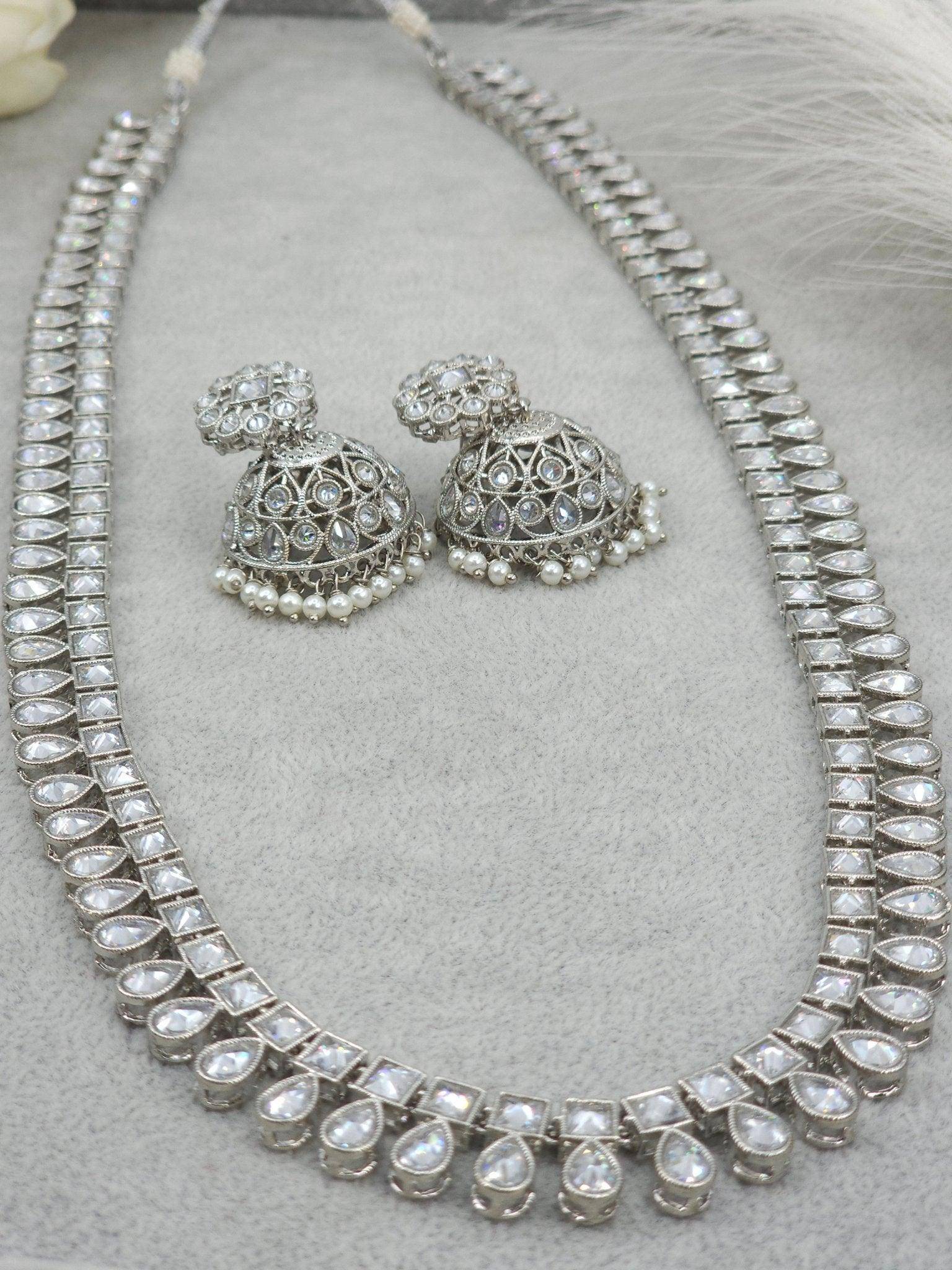 Alia Silver Rani Haar Set - Fancy Fab Jewels