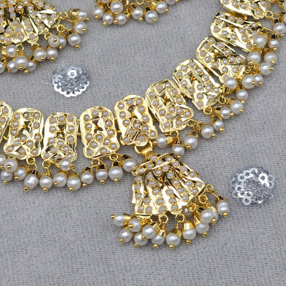 Dipali Jadau Choker Set - Elegant Jewelry for Weddings and Special Occasions - Fancy Fab Jewels