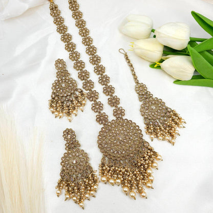 Ansa Rani Haar Set - Available in Two Colors - Fancy Fab Jewels