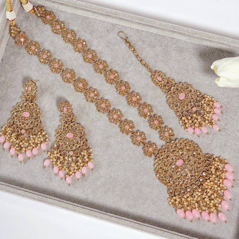 Ansa Rani Haar Set - Available in Two Colors - Fancy Fab Jewels