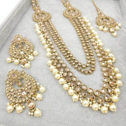 Meerab Polki Rani Haar Set - Fancy Fab Jewels