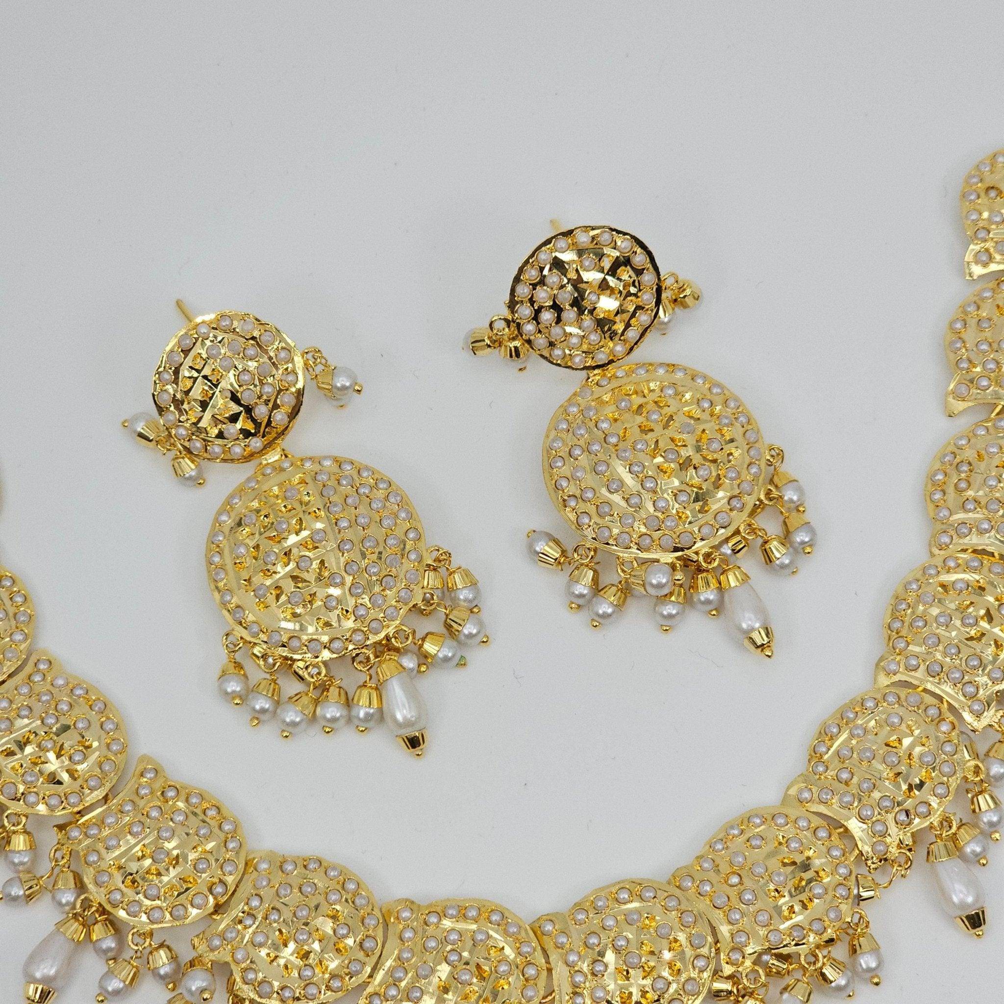 Anjum Premium Quality Jadau Nauratan Choker Set - Fancy Fab Jewels