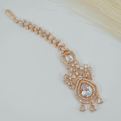 Veena CZ Mangtikka - Fancy Fab Jewels