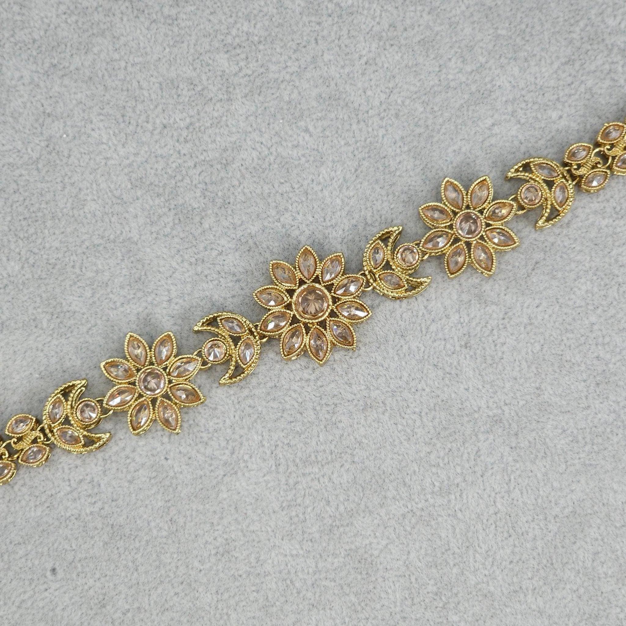 Chanda Antique Gold Polki Mathapatti Headpiece - Fancy Fab Jewels